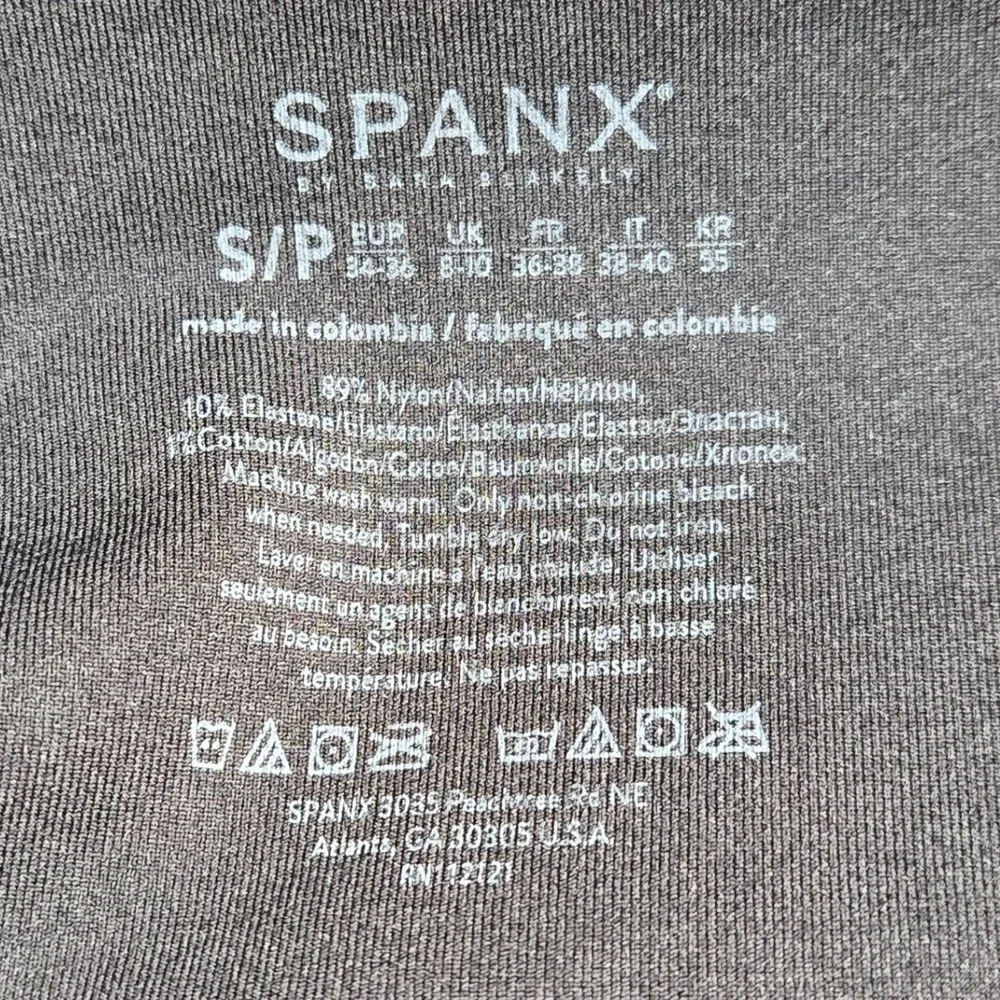 SPANX by Sara Blakely Black Shapewear Shorts High Waist Compression Booty Lift S